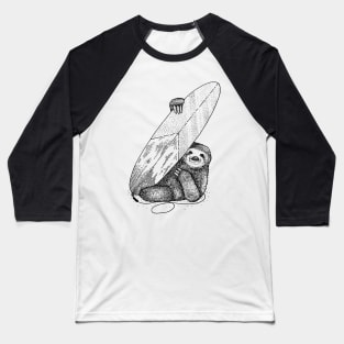 surf sloth Baseball T-Shirt